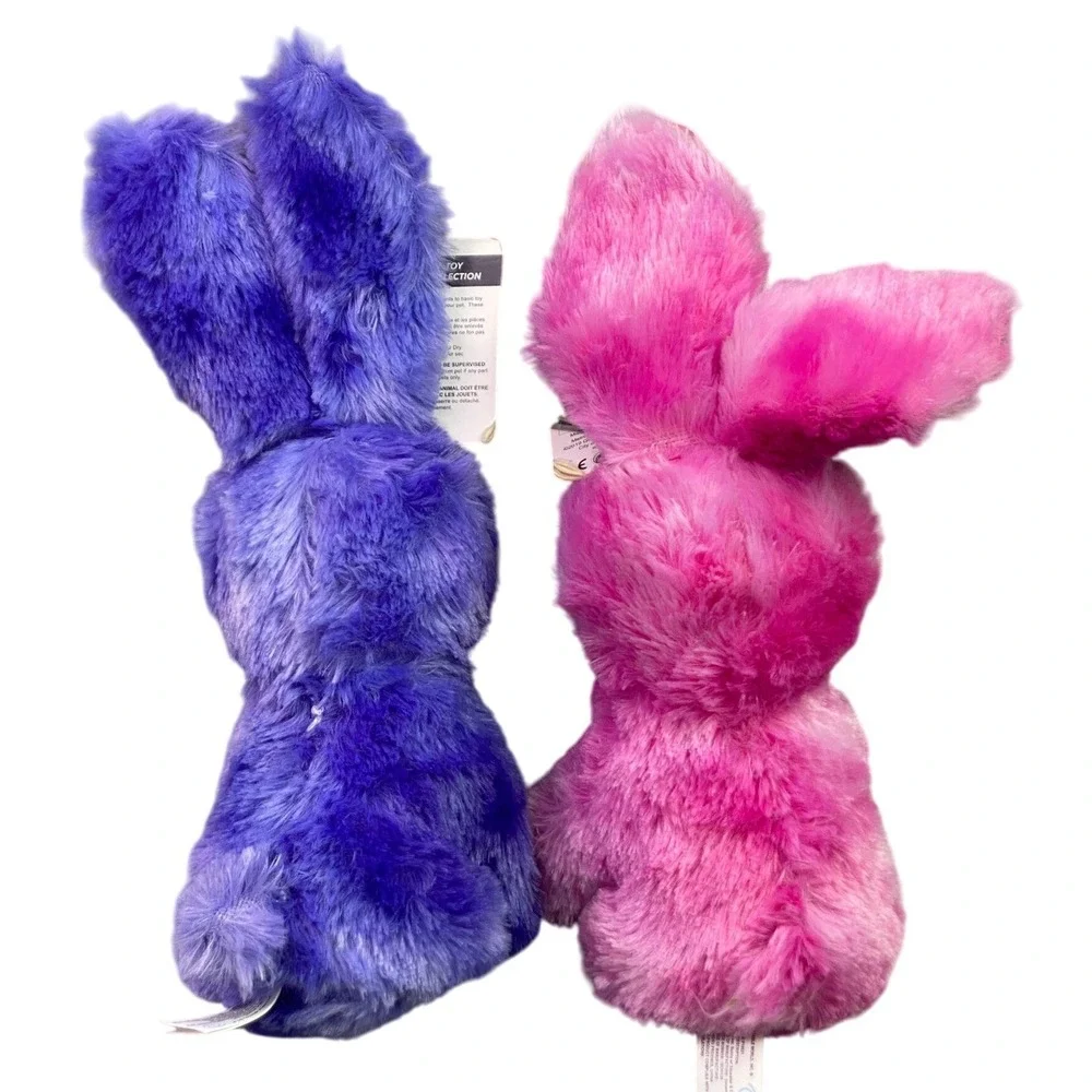 Lot of 2 Bunnies Dog Toy‎ Squeaker Crinkle Ears Metro Pawlin 7